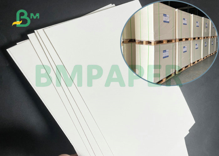 300grs 350grs High Pulp White GC1 Board 34'' Roll Width For Pharma Boxes 