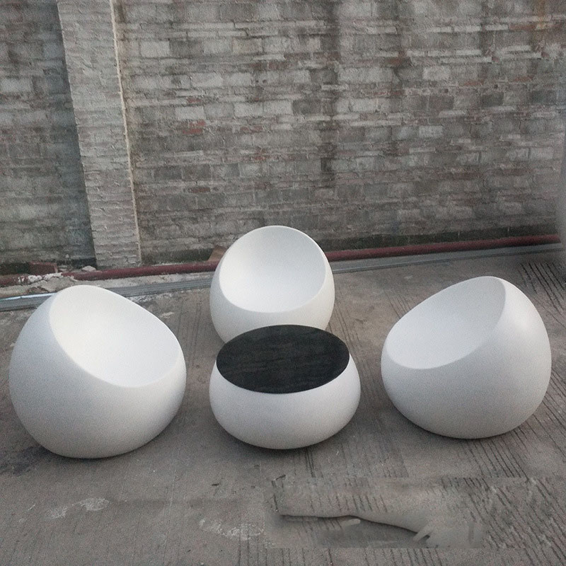 FRP Fiberglass Furniture Table Charis For Home Decoration