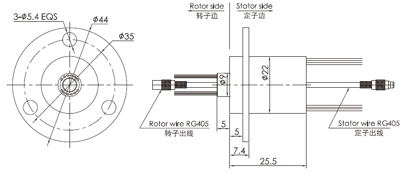 Seires HD Slip Ring_HD-SDI Capsule Slip Ring
