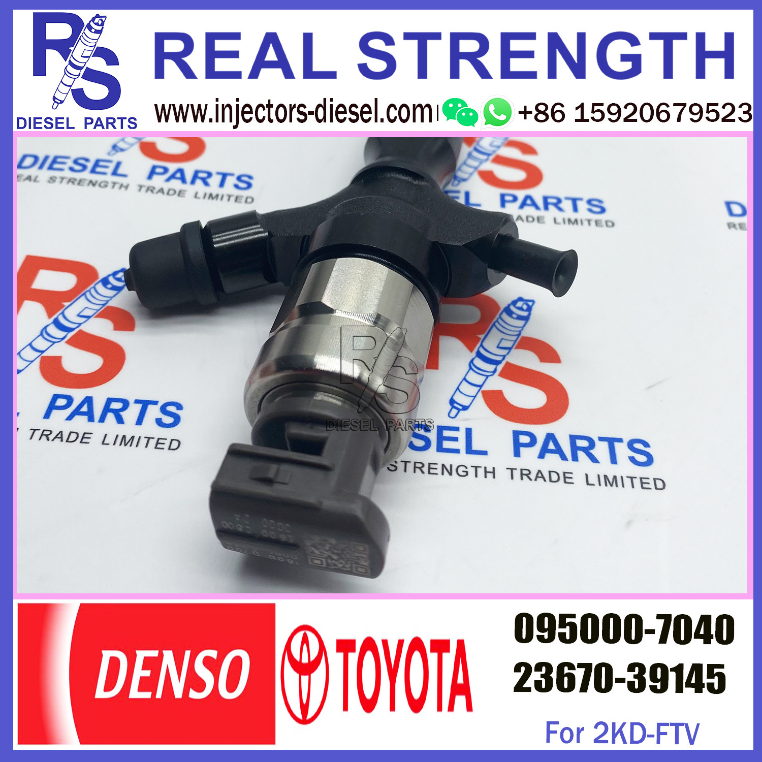 common rail injector 23670-39145 095000-7040 injector for TOYOTA 2KD-FTV, D-4D, TRH2 injector nozzle 23670-39145