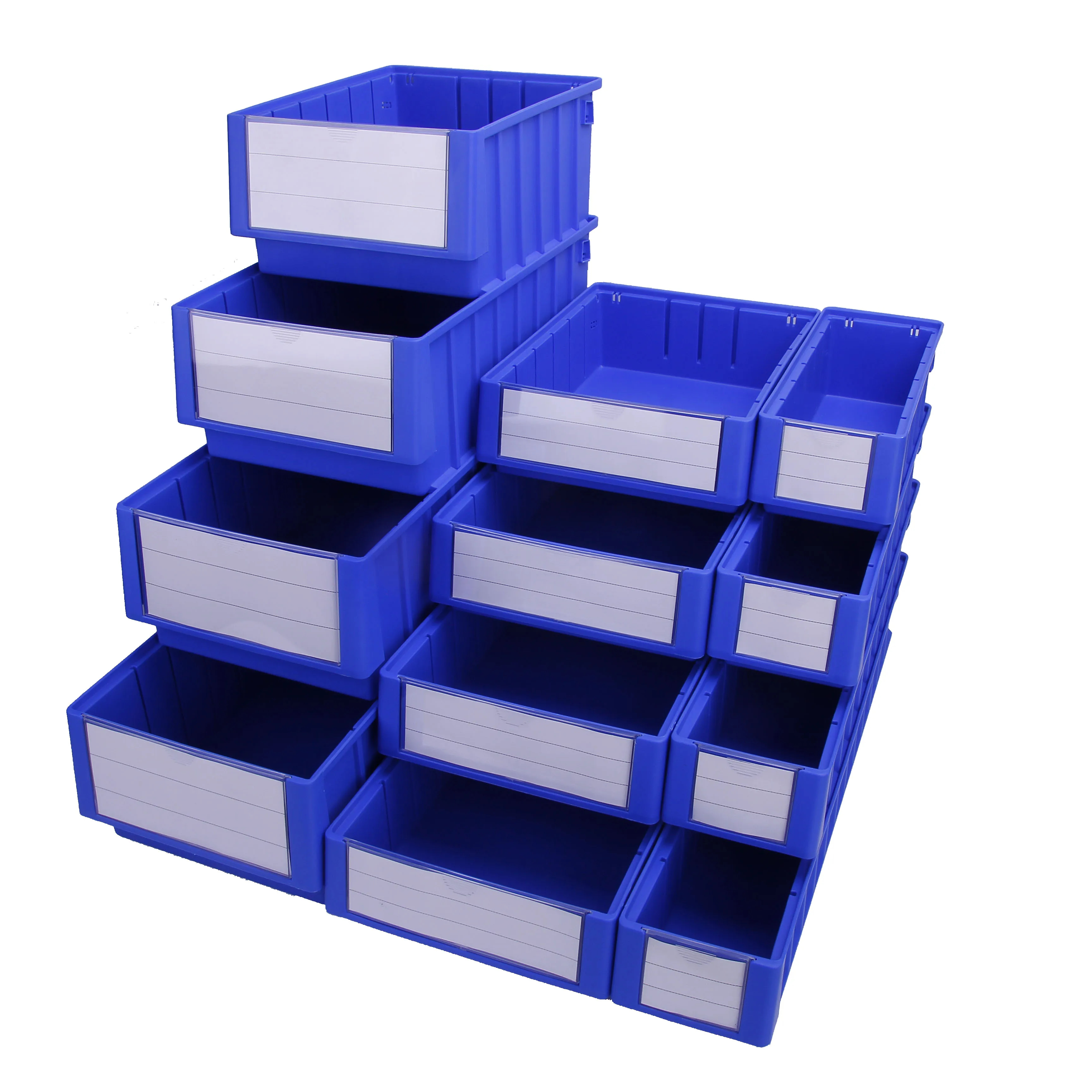 Customized Color PP Stack Bin Storage Solid Box with Partition Heavy Duty and Durable