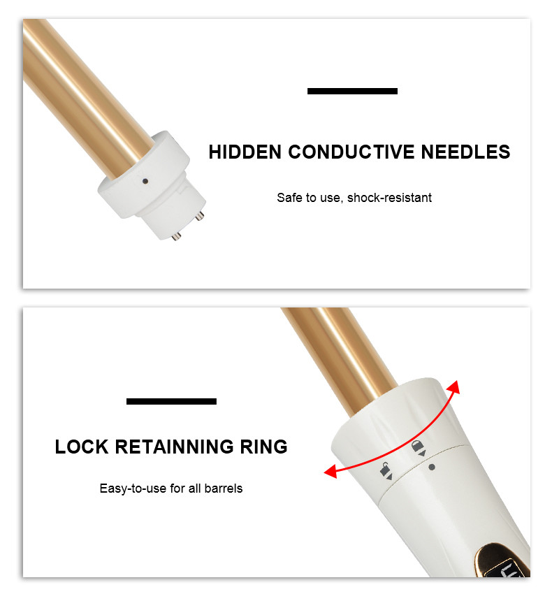 Household 5 In 1 Curling Iron Set With 5 Interchangeable Ceramic Barrels