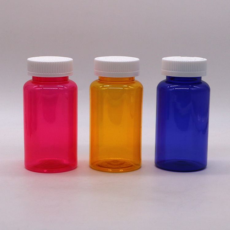 250mL Pill Bottles Medicine Pill Capsule Containers with Child Resistant Lids made of PET