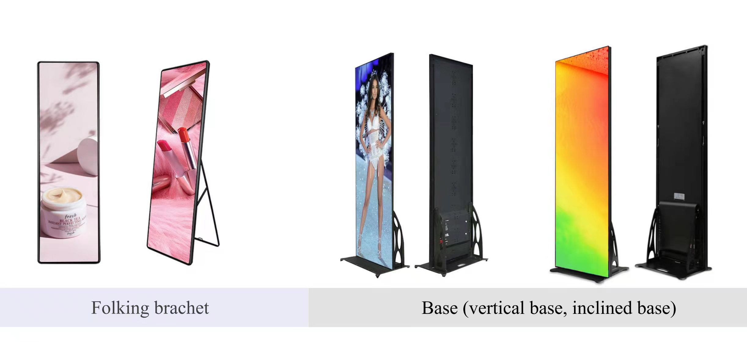 4G Wifi P1.9 P2.5 Smart Led Poster Display Ultra Thin Portable