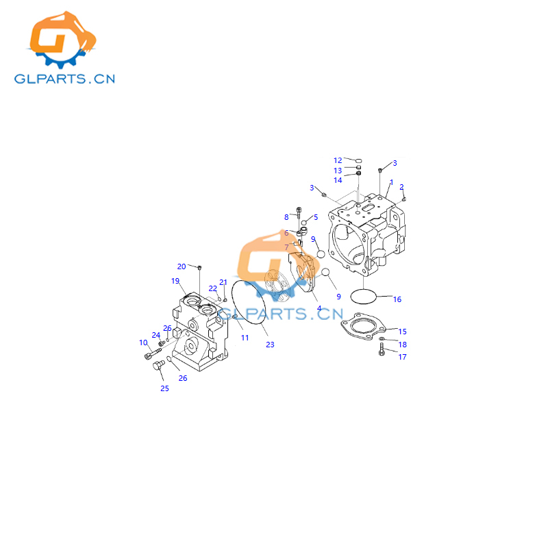 708-1S-00940 D375A Hydraulic Main Pump For Komatsu WA380 WA430 WA450 WA470 WA480