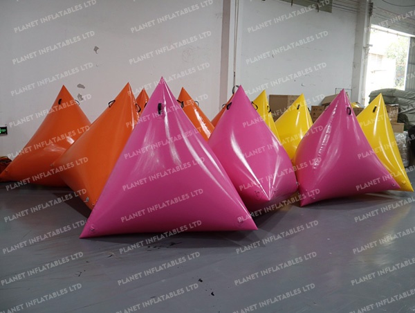 Custom Logo Water Floating Race Marker Advertising Water Buoys Swim Triathlon Marking Inflatable Buoy for Racing Markers