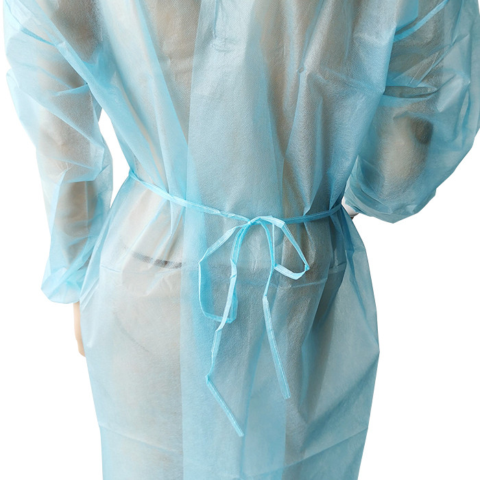 Workshop Disposable Protective Gown PP Isolation Gown Long Sleeves