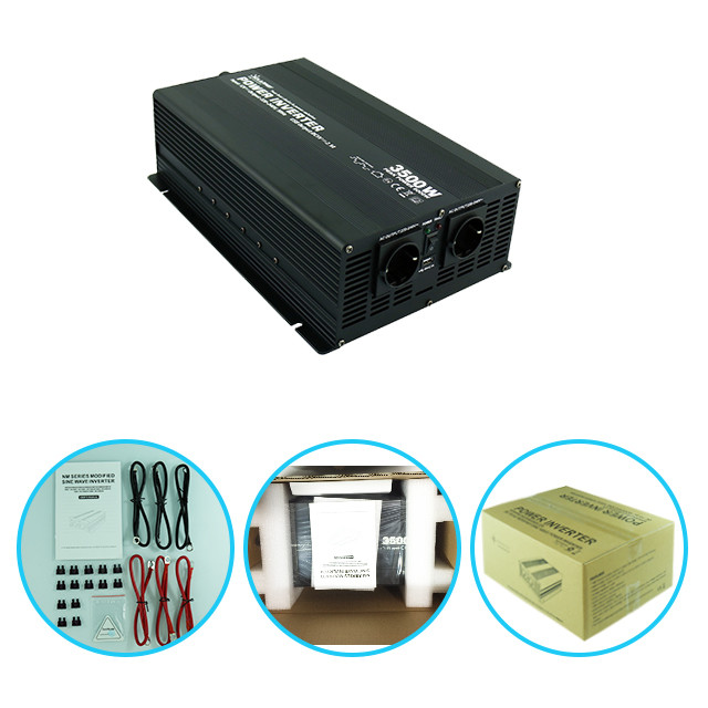 Square 3500W 220V Modified Sine Wave Power Inverter Single Output