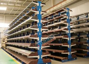 Buy cheap Q235B Steel Cantilever Storage Racks , Selectivity Heavy Duty Cantilever Racking product