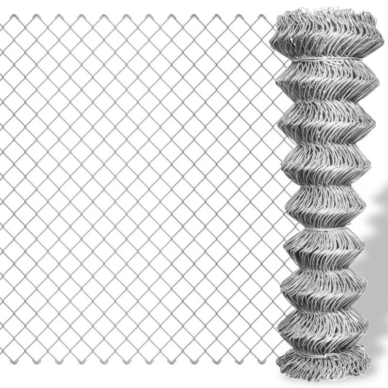 25x25mm Diamond Chain Link Fence Galvanized For Protection