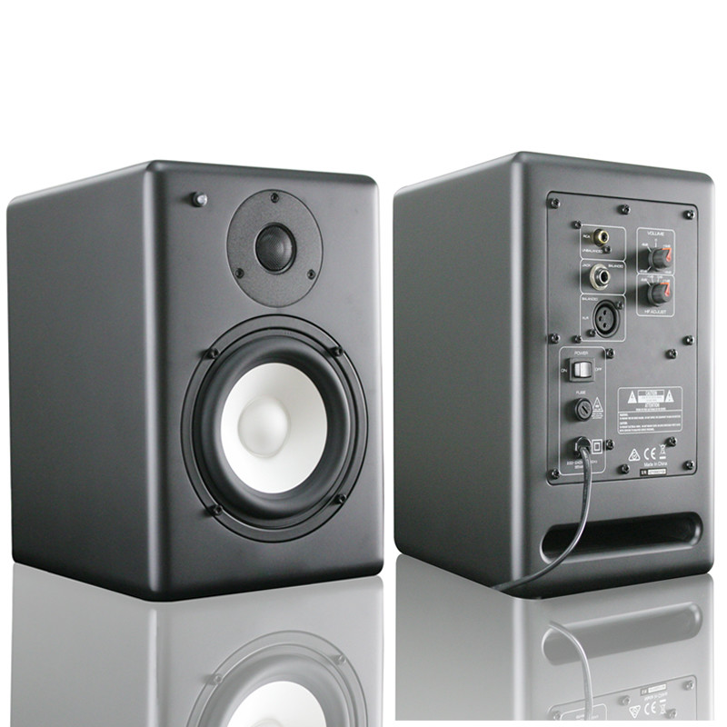 Active 200W Carbon Fiber Speakers Dynamic 3D Surround Sound 2.0 Desktop PC Monitor Speakers