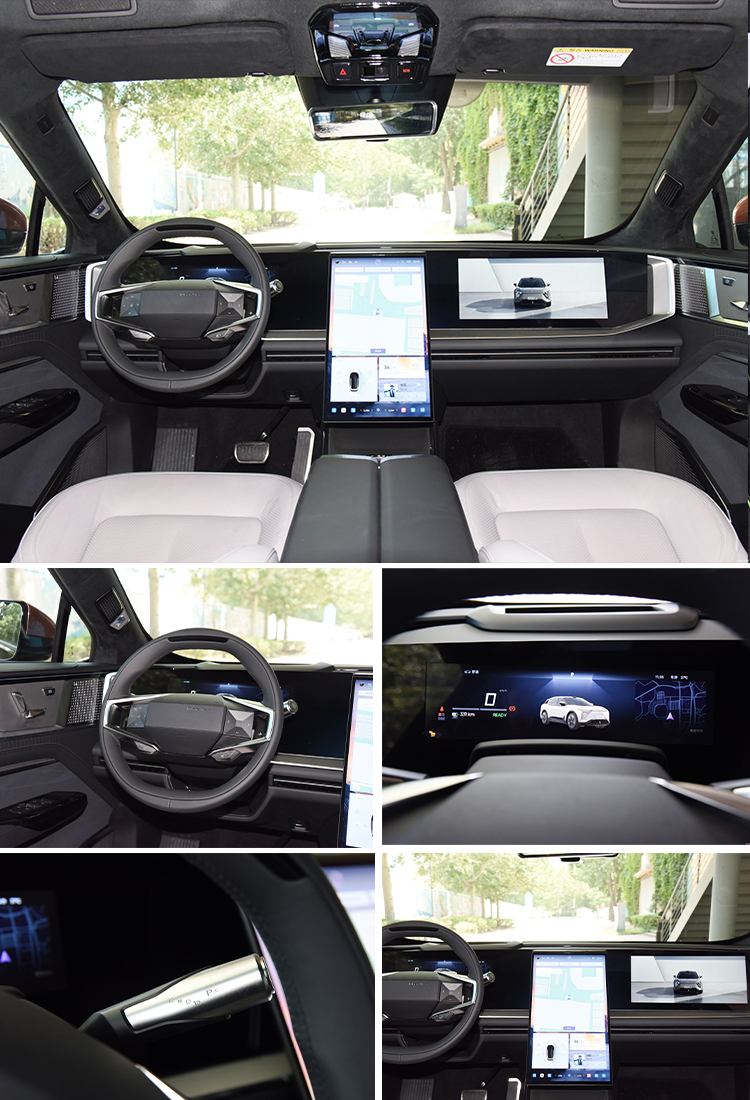 Hiphi Pure Electric Mid to Large SUV 2024 Inventory Car in Gray with 2950mm Wheelbase