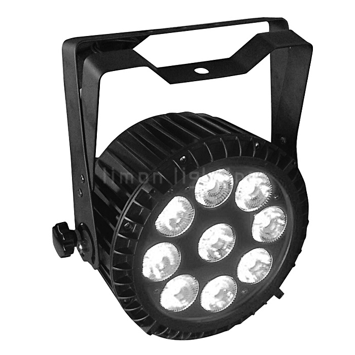 9x12w RGBW 4 in 1 quad-color Mixing DMX Slim Par Can Light LED IP65