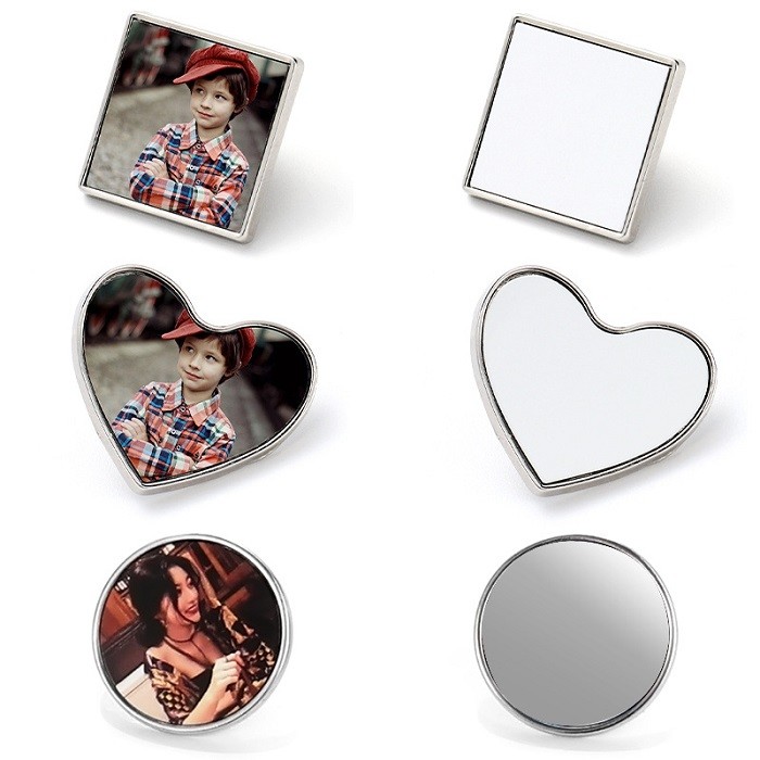 Custom Metal Blanks Sublimation Badge Sublimation Lapel Badges