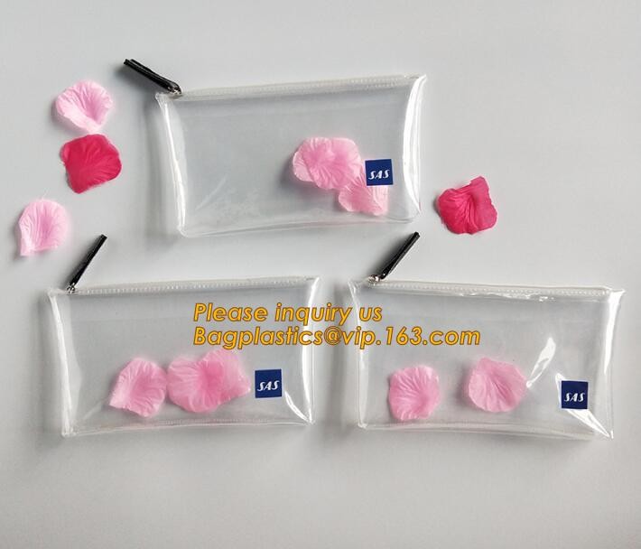 Factory Custom made Environmental PVC clear packaging toy storage handle bag,plastic tote packaging bag with handles fro