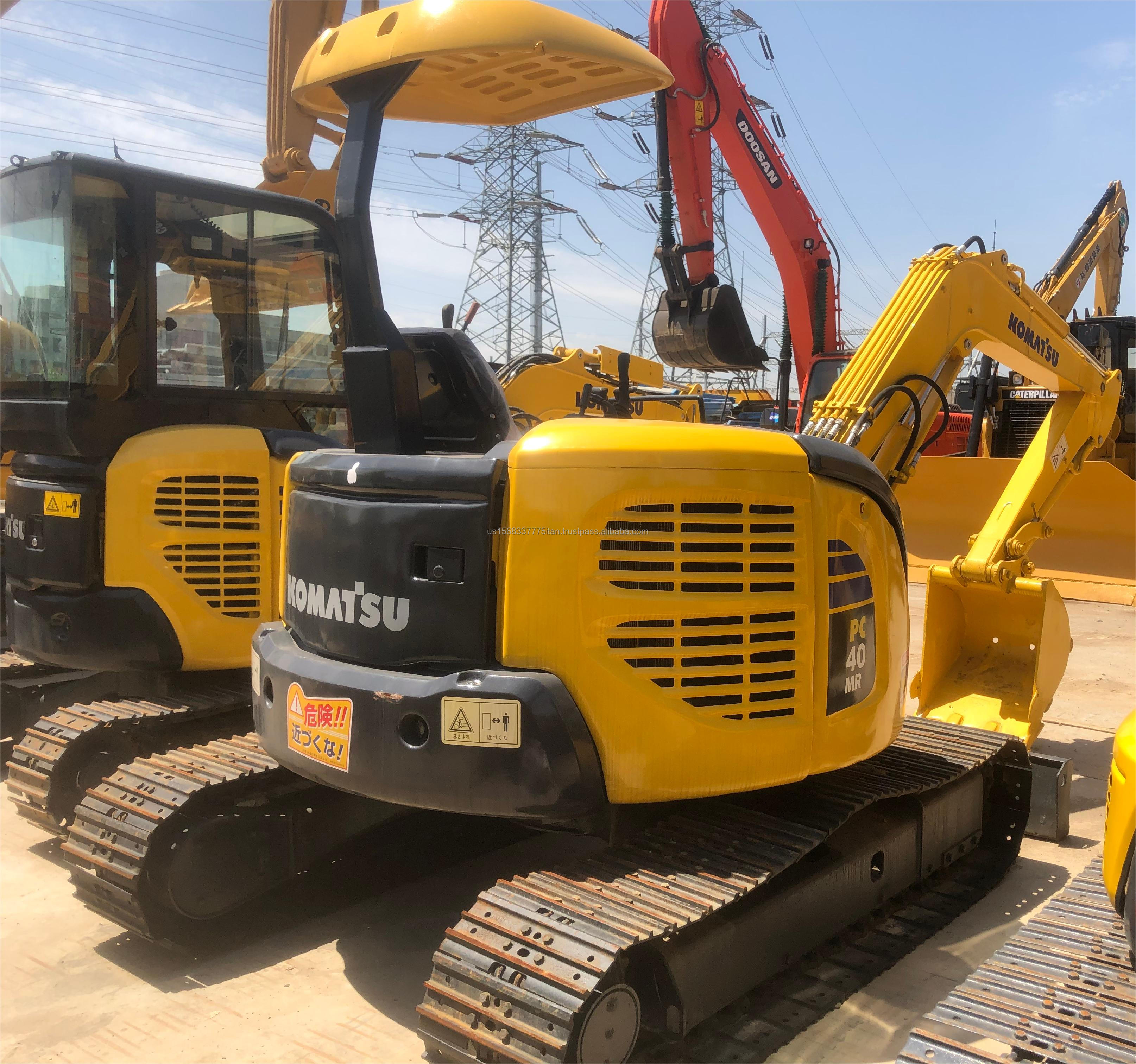 4000 KG Komatsu PC40 4Ton Mini Digger Crawler Excavator with Original Hydraulic Valve