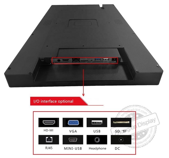 Stylish Android/Windows Digital Signage With 16.7M Color 2GB RAM Video Autoplay
