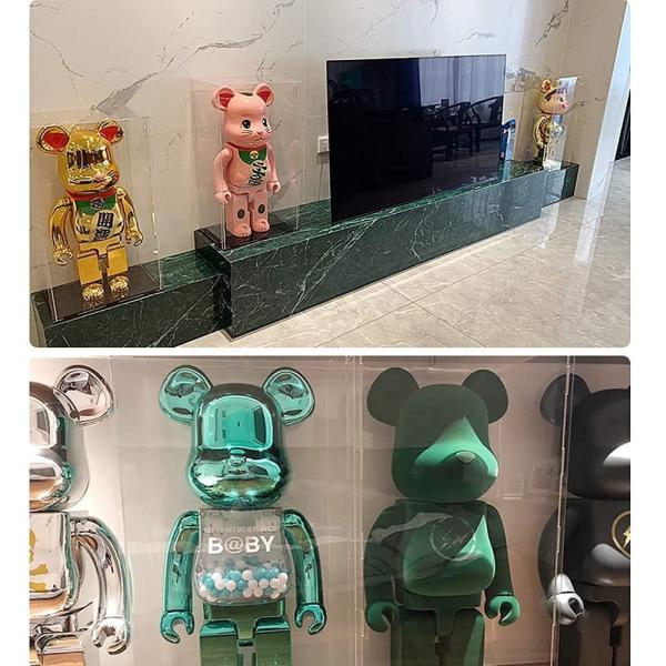 Clear Acrylic Box Display Cases Toys Bear Bearbrick Building Block Storage Dust Cover