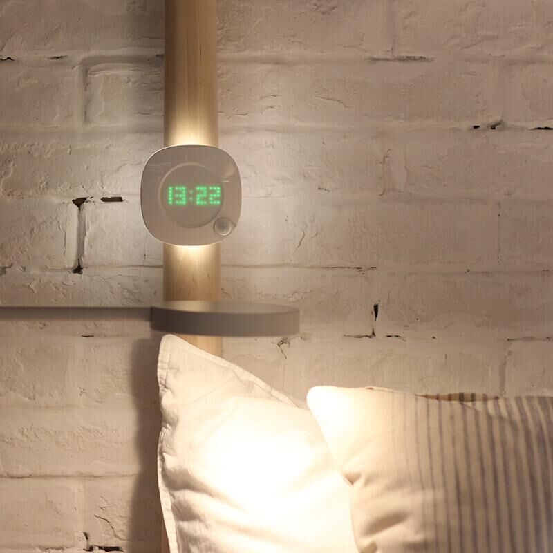 600MAH 0.3W USB Rechargeable Motion Sensor Light Digital Display Time Clock Magnet Attach