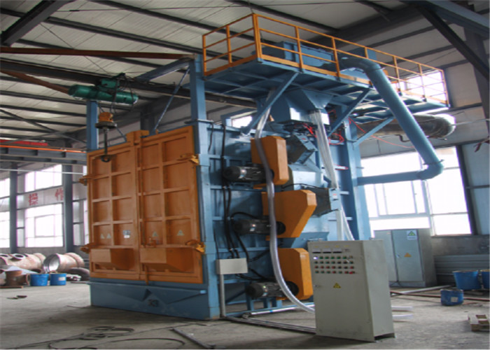 Threaded Fittings 0.3t 25t/H Steel Shot Blasting Machine
