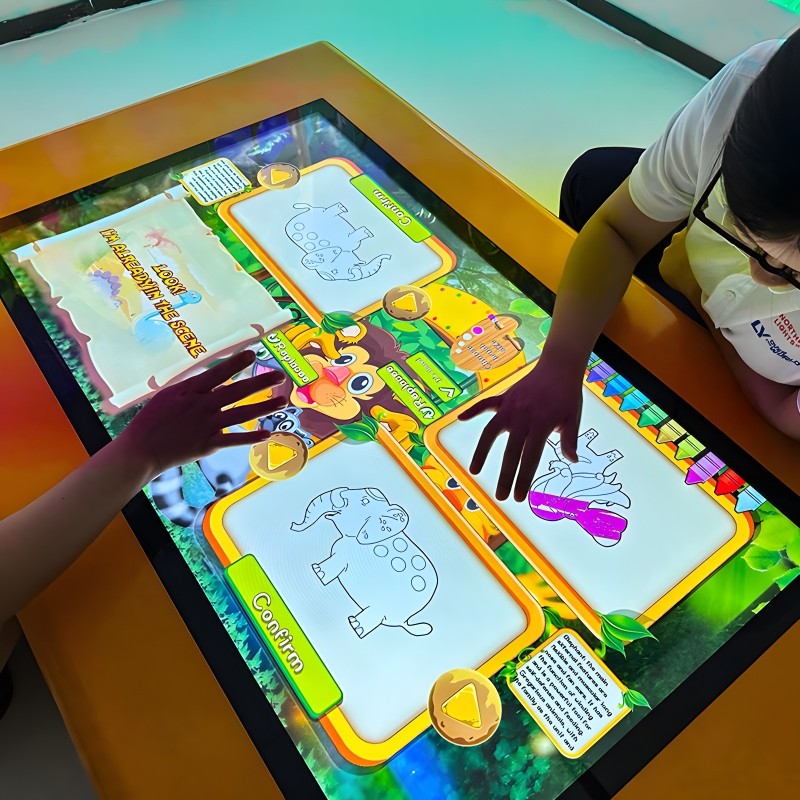 Education Interactive Touch Screen Table Interactive Wall Projection Game