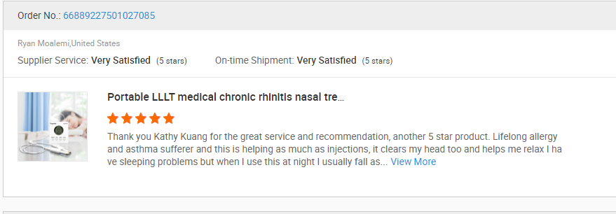LLLT Headache Treatment Nasal Laser Therapy Device Chronic Rhinitis Therapy Device