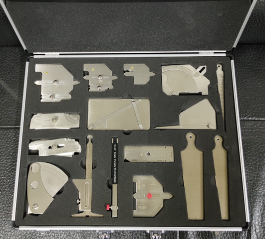 Measure Undercut Depth Cam Type Fillet Weld Gauge Huatec Series Taper Stainless Steel 7 Pcs Per Kit