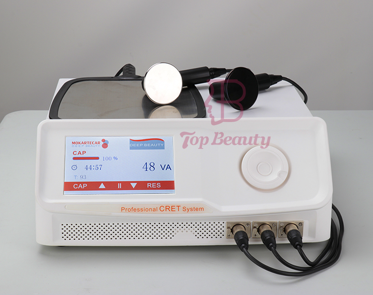 Deep 448khz Diathermy Tecar Therapy Machine For Plantar Fasciitis