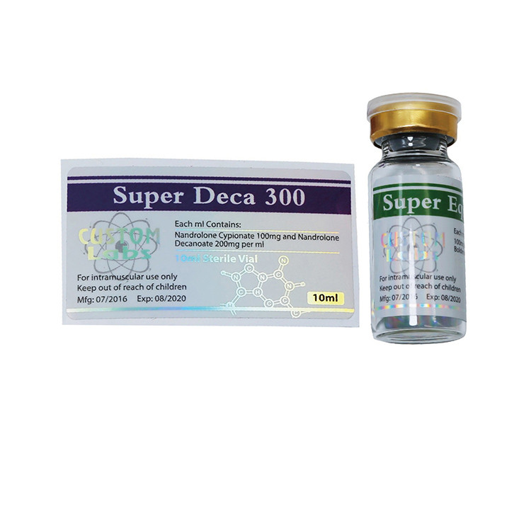 RX 10ml Vial Labels Silver Foil Metalliing Sticker Printing With Free Design Service