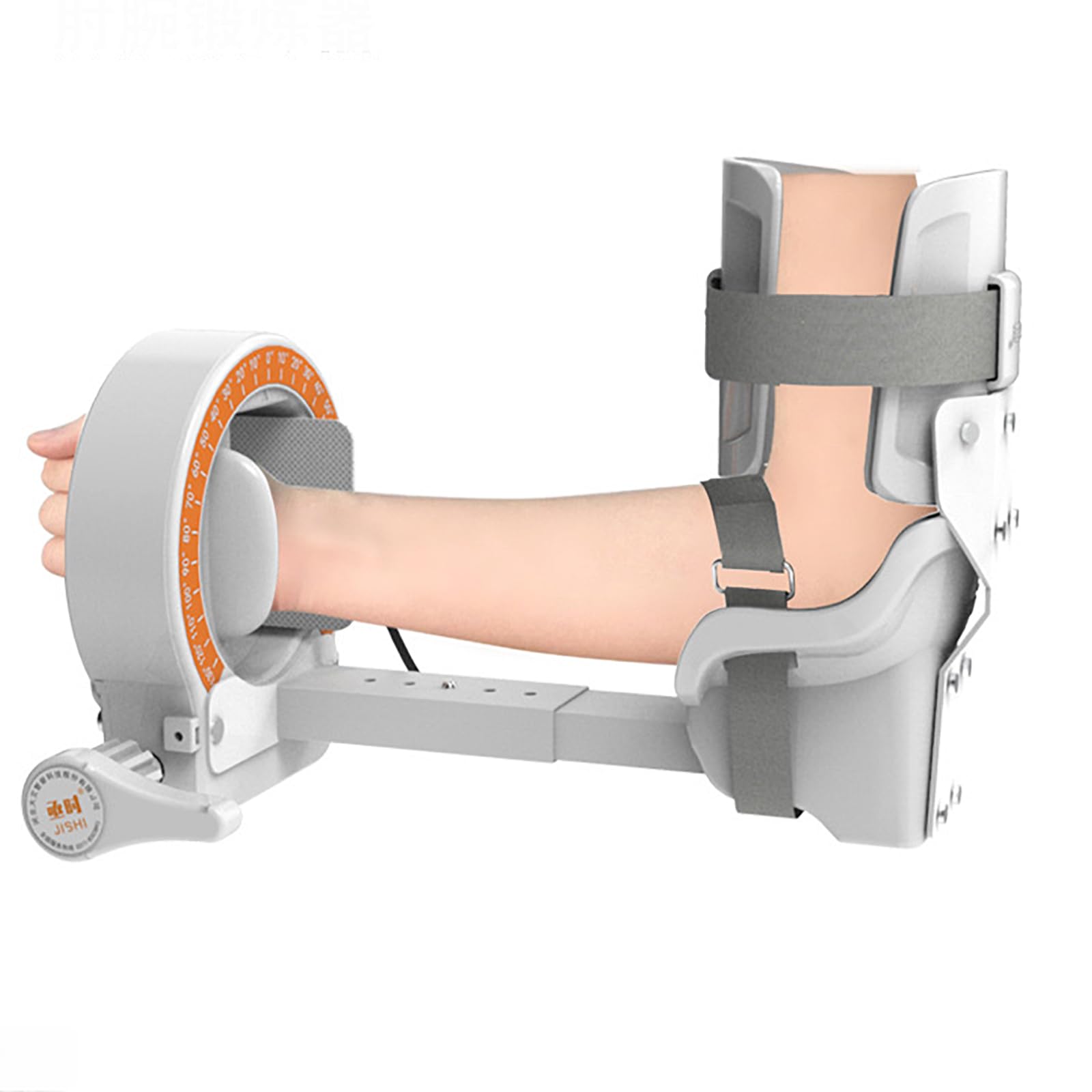 Adjustable Internal(Stretching) and External(Extension) Rotation Manual Elbow Joint Rehabilitation Device with Static Draft