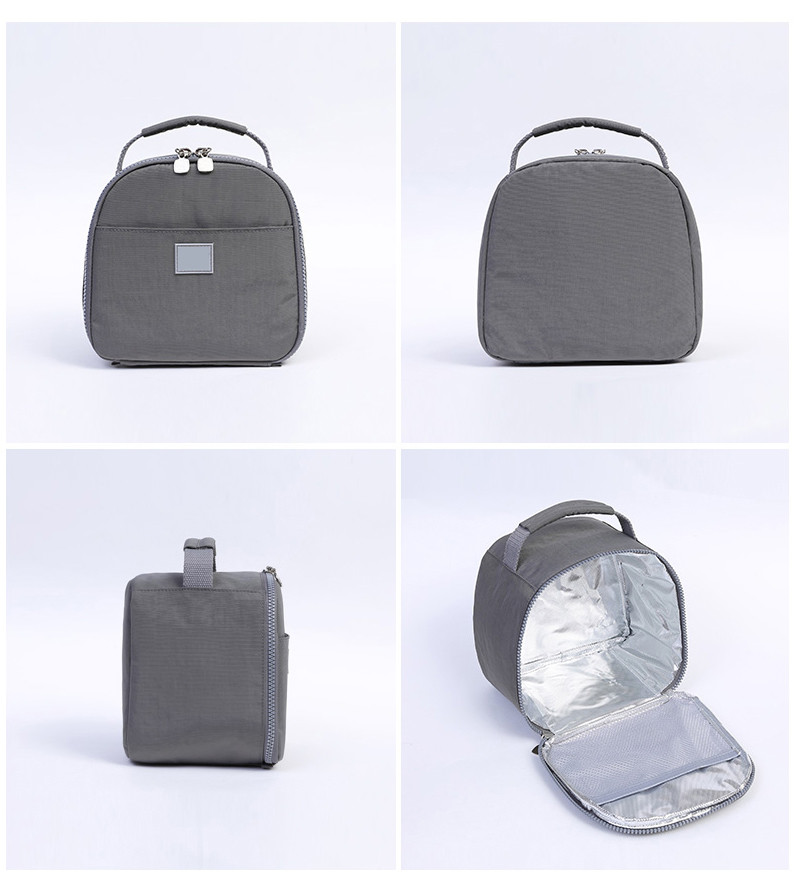 Portable Round Pink Freezable Lunch Bags For Women