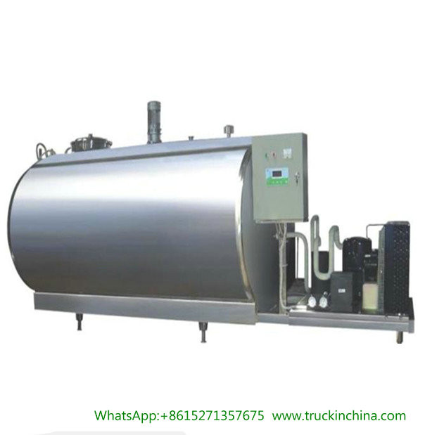 Stainless steel Milk Cooling Tank Body For Lorry Trucks 8CBM- 25CBM