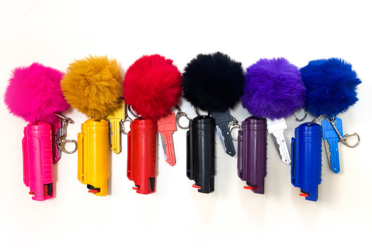 Safeguard OEM ODM Key Chain Pepper Spray With Nine Difference Color