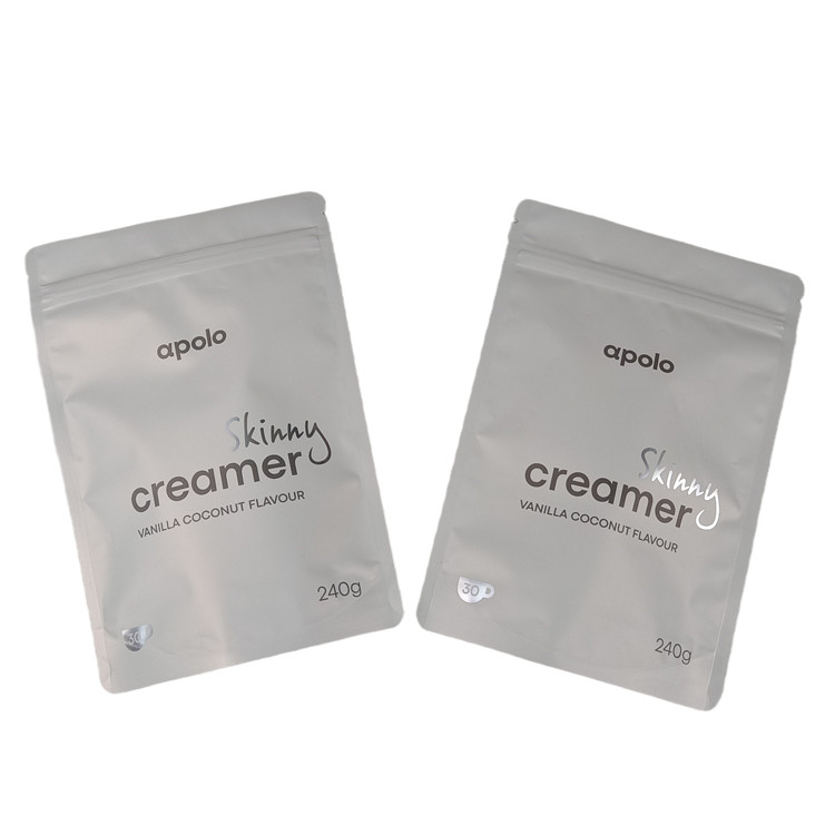 Customized Plastic Moisture Proof Stand Up Mylar Bag Tea Coffee Packaging Pouch With Holographic Effect