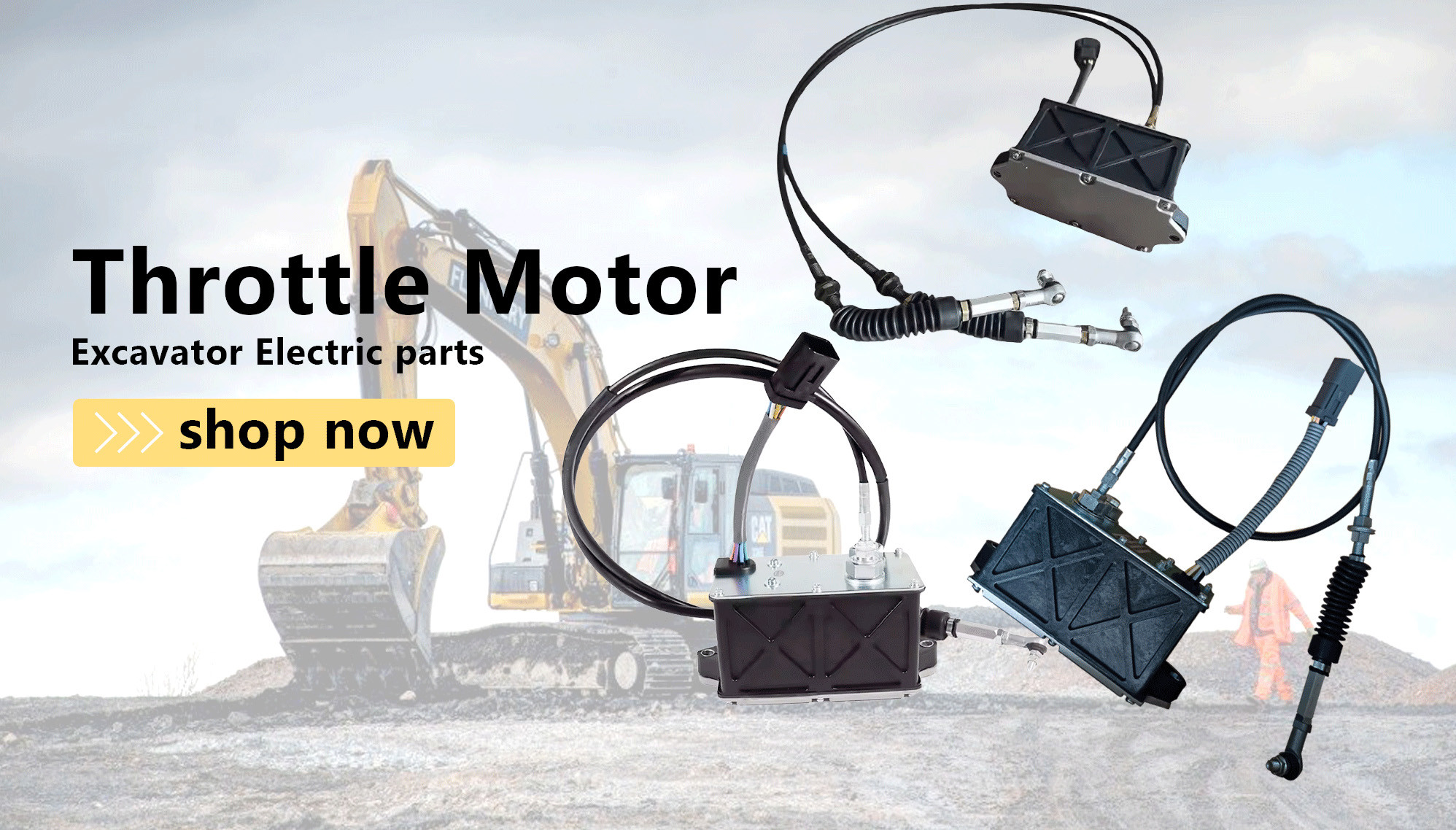 Excavator Spare Parts Throttle Motor 483-7810 4837810 for Excavator 320D2 312D2 Throttle Motor