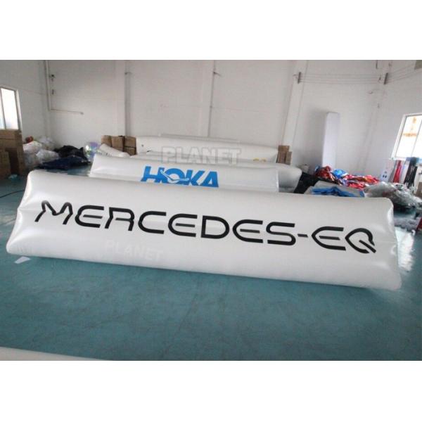 0.9mm PVC Tarpaulin Floating Triathlon Swim Marker Inflatable Long Tube Cylinder Life Buoy