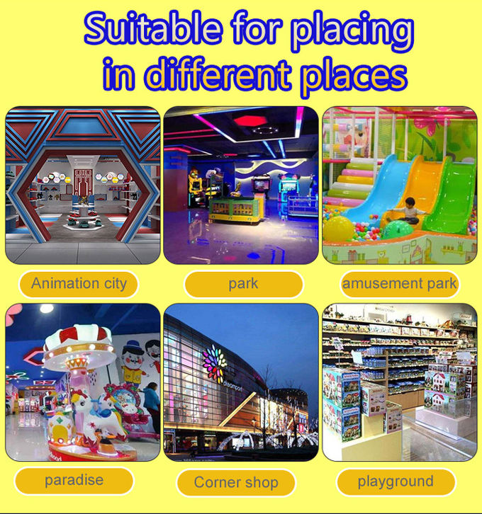 Coin Operated Plastic Material Kids Swing Car Spaceship smiles kiddie ride for sale