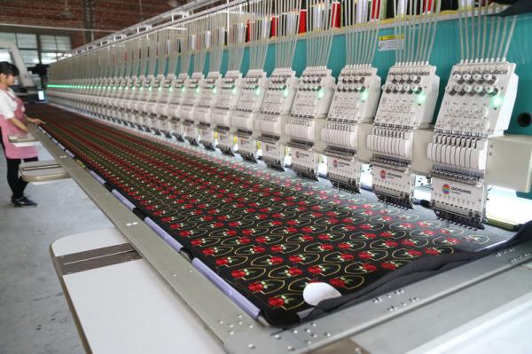 Quality Digital Industrial Computer Embroidery Machines / Patch Embroidery Machine for sale