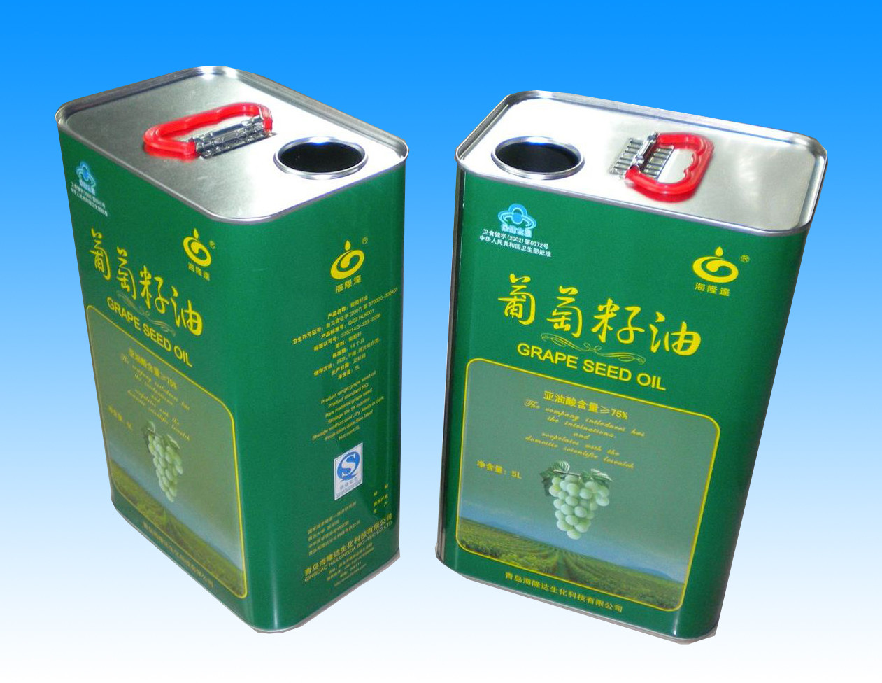 4L Vintage Olive Oil Tins 4 Color 0.25mm Packaging Tin Cans
