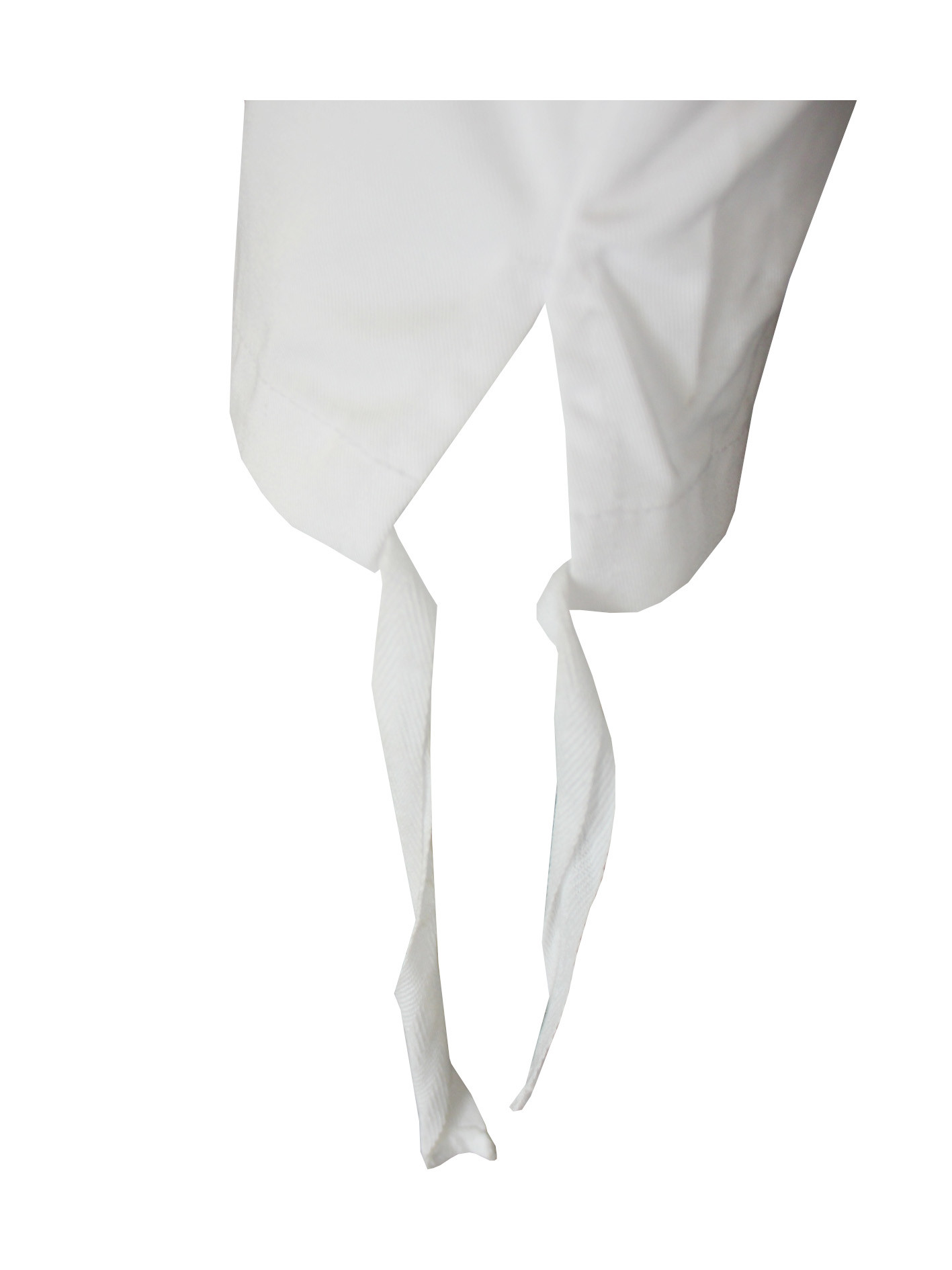 240 GSM Chef Uniform Works Coat With Cuffs Ties Polyester 65% Cotton 35%