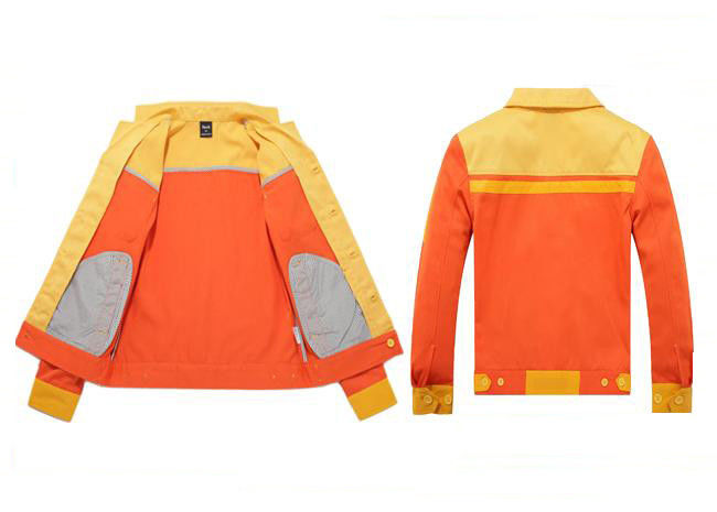 Orange / Red Men's Work Coats Jackets Winter Durable Material / Men's Workwear
