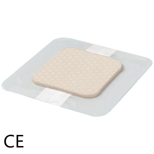 10*10cm White Flexible Foam Wound Dressing Adhesive Backing For Fast Recovery