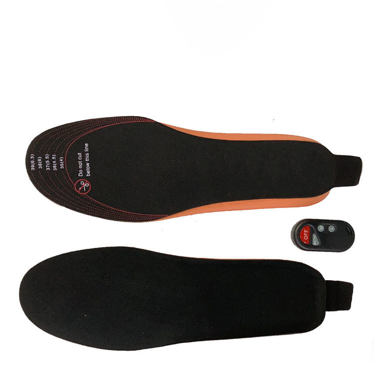 Far Infrared Electric Heated Insoles Foot Warmer Wireless Rechargeable