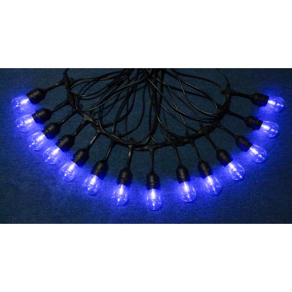 48FT 15 Bulbs Commercial Grade LED String Lights S14 RGBW LED Retro Edison Christmas Holiday Festoon Lighting Remote Controlled