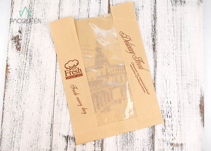 Flat Windowed Fast Food Wrapping Paper , Greaseproof Baking Paper
