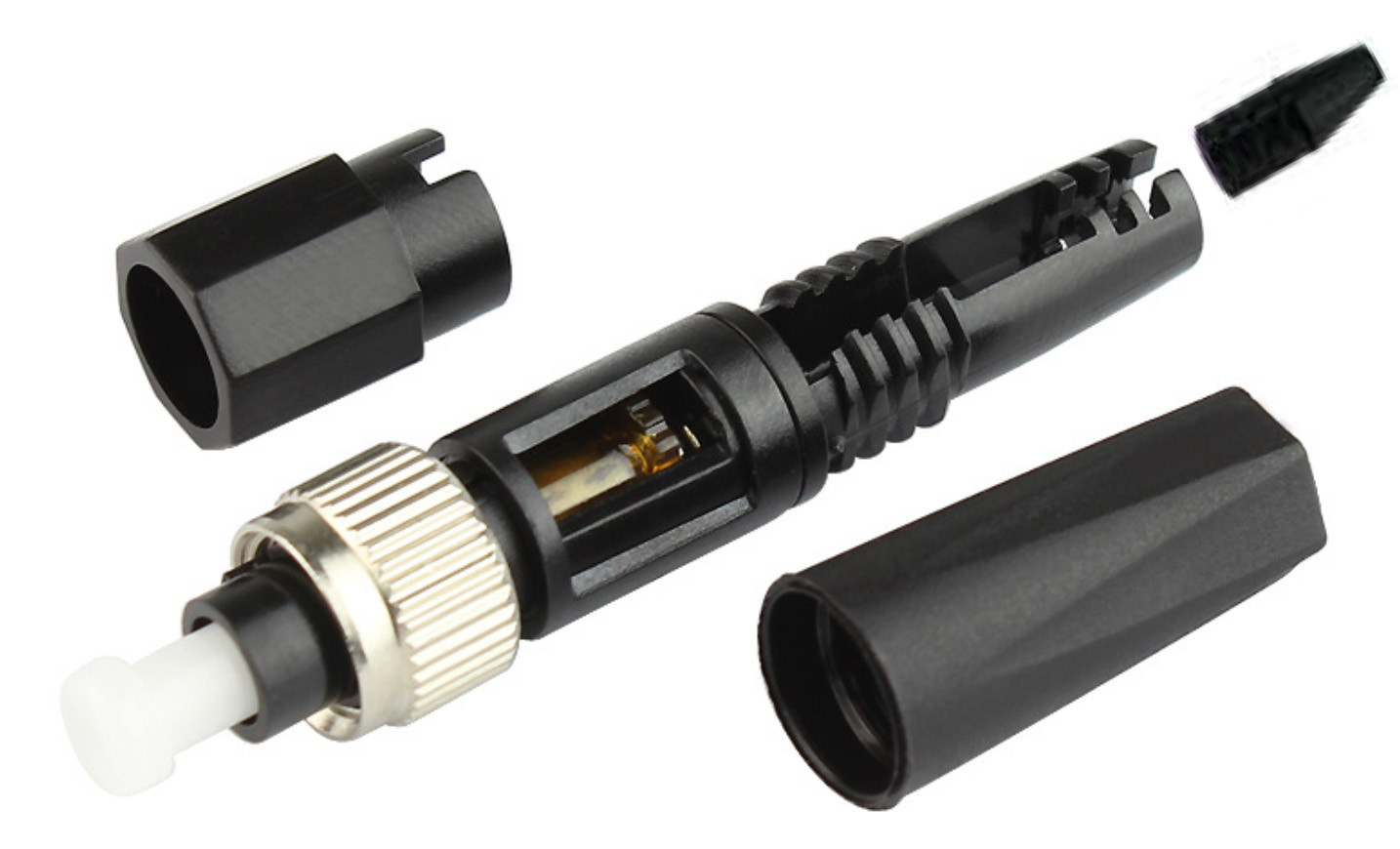 FC Single Mode Fiber Fast Connectors Cable Television 0.9 mm Cable Field Installable Quick Conenctor