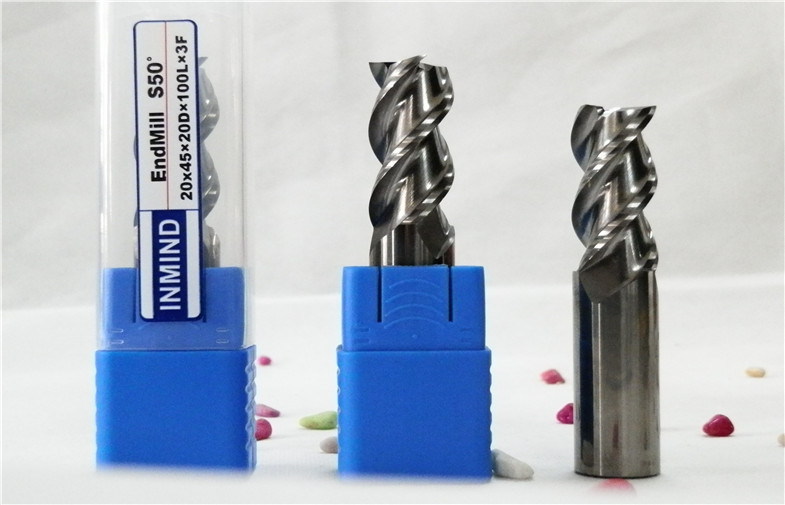 14 mm / 16 mm 3 Flute Aluminum End Mill for aluminum , 0.8 um Grain Size