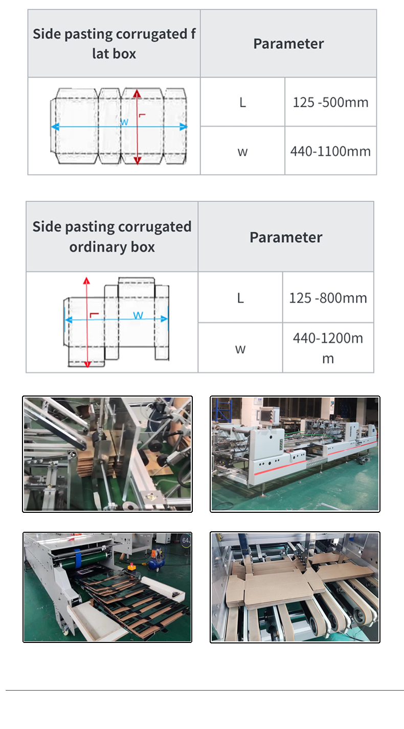 Professional Pneumatic Folder Gluing Machine for 4/6 Corner Box Driven Type Pneumatic