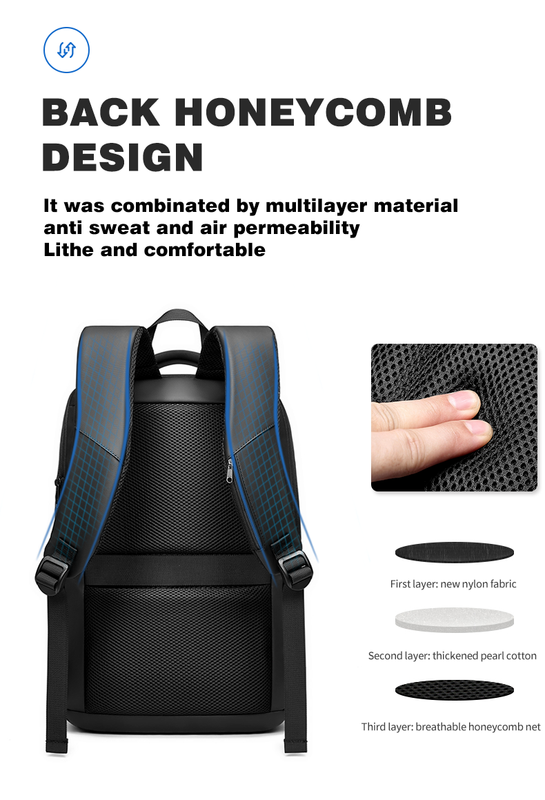 OEM ODM Waterproof Hard Shell Backpack 15.6inch Usb Laptop Backpack