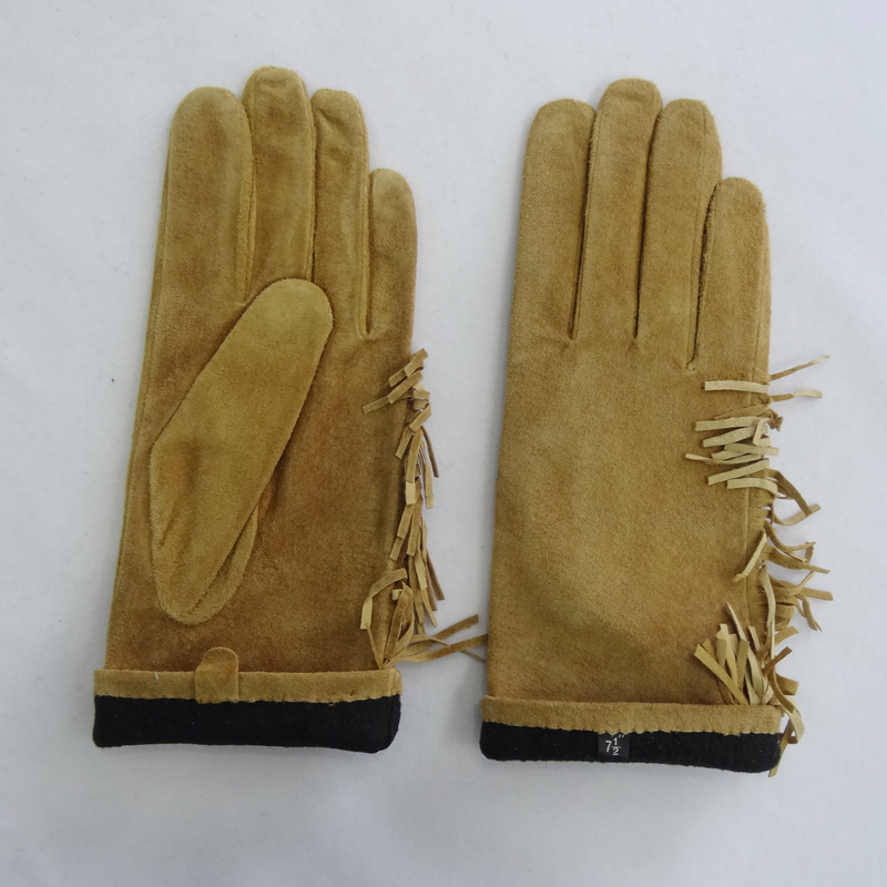 Hot sale sheepskin women leather gloves